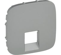 Лицевая панель для одиночных телефонных/информационных розеток Legrand Valena ALLURE алюминий 755417