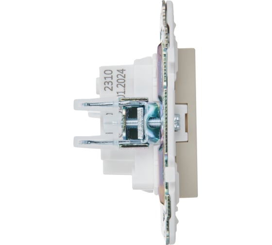 Розетка IEK SKANDY SK-R02B без заземляющего контакта, без шторок, 10А, бежевый SK-R10-10-K10