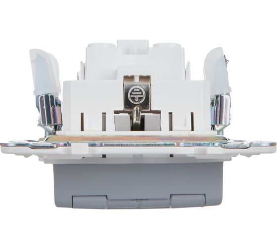 Розетка IEK SKANDY SK-R11Gr заземляющий контакт, шторки, крышка, 16А, IP44, серый SK-R16-16-44-K03