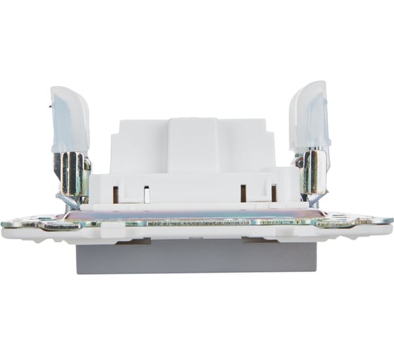 Розетка IEK SKANDY SK-R02Gr без заземляющего контакта, без шторок, 10А, серый SK-R10-10-K03