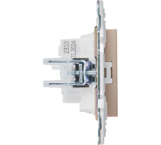 Розетка IEK SKANDY SK-R02Sa без заземляющего контакта, без шторок, 10А, песочный SK-R10-10-K98