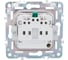 Розетка IEK SKANDY SK-R06S с заземляющим контактом, со шторками, без крышки, 16А, серебро SK-R14-16-1-K23 3