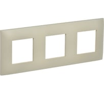 Рамка 3-местная IEK SKANDY SK-F03B бежевый SK-M32-K10