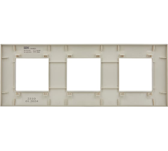 Рамка 3-местная IEK SKANDY SK-F03B бежевый SK-M32-K10