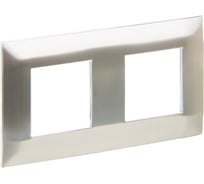 Рамка 2-местная IEK SKANDY SK-F32N металл никель SK-M22-M-K50