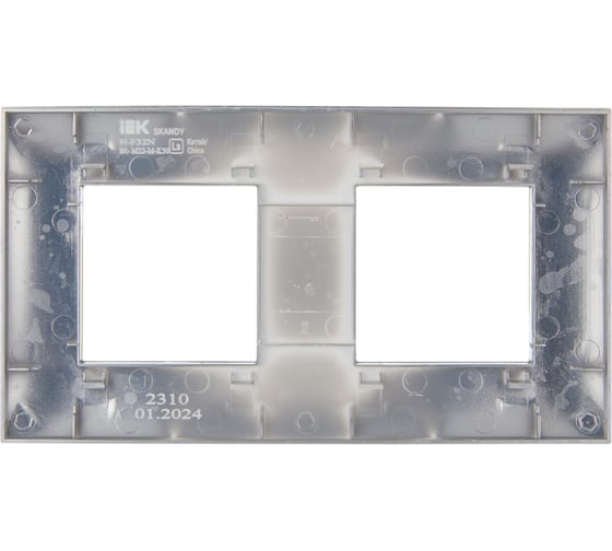 Рамка 2-местная IEK SKANDY SK-F32N металл никель SK-M22-M-K50