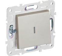 Выключатель 1-клавишный с индикацией IEK SKANDY 10А SK-V07Sh шампань SK-V10-1-10-K37