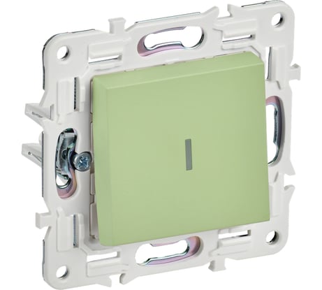 Выключатель 1-клавишный с индикацией IEK SKANDY 10А SK-V07M мятный SK-V10-1-10-K06