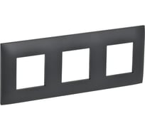 Рамка 3-местная IEK SKANDY SK-F03T титан SK-M32-K48