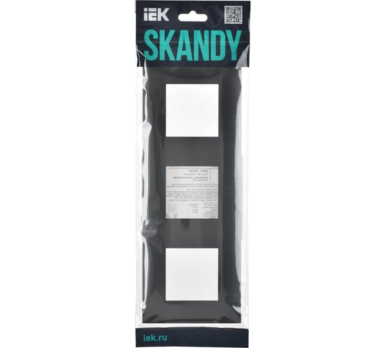 Рамка 3-местная IEK SKANDY SK-F03T титан SK-M32-K48