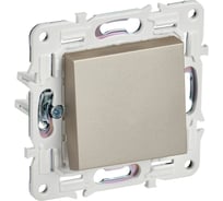 Выключатель 1-клавишный кнопочный IEK SKANDY 10А SK-V14Sh шампань SK-V17-0-10-K37