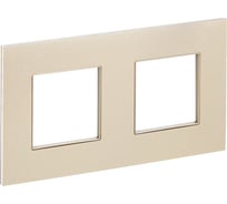 Рамка 2-местная IEK SKANDY SK-F32Sh металл шампань SK-M22-M-K37