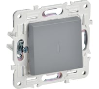 Выключатель 1-клавишный с индикацией IEK SKANDY 10А SK-V07Gr серый SK-V10-1-10-K03