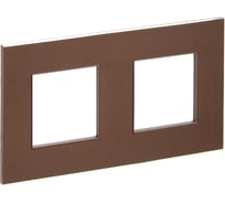 Рамка 2-местная IEK SKANDY SK-F32Br металл шоколад SK-M22-M-K30