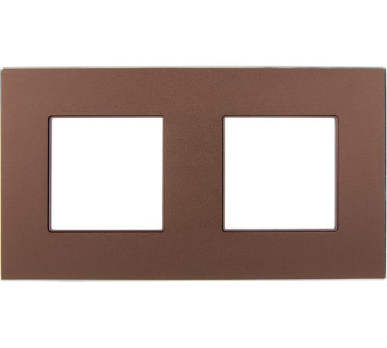 Рамка 2-местная IEK SKANDY SK-F32Br металл шоколад SK-M22-M-K30