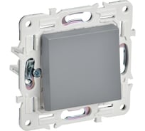Выключатель 1-клавишный IEK SKANDY 10А SK-V01Gr серый SK-V10-0-10-K03