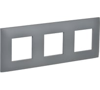Рамка 3-местная IEK SKANDY SK-F03Gr серый SK-M32-K03