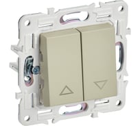 Выключатель жалюзи IEK SKANDY 10А SK-V12B бежевый SK-V15-0-10-K10