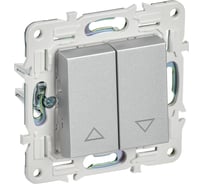 Выключатель жалюзи IEK SKANDY 10А SK-V12S серебряный SK-V15-0-10-K23