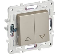 Выключатель жалюзи IEK SKANDY 10А SK-V12Sh шампань SK-V15-0-10-K37