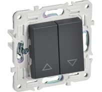 Выключатель жалюзи IEK SKANDY 10А SK-V12T титан SK-V15-0-10-K48