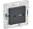 Розетка USB A+C IEK SKANDY 18Вт SK-R13T титан SK-U22-018-K48 1