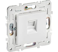 Розетка компьютерная IEK SKANDY RJ45 кат.6 SK-K02W арктический белый SK-K10-2-K01