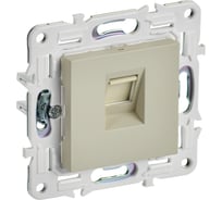 Розетка компьютерная IEK SKANDY RJ45 кат.6 SK-K02B бежевый SK-K10-2-K10