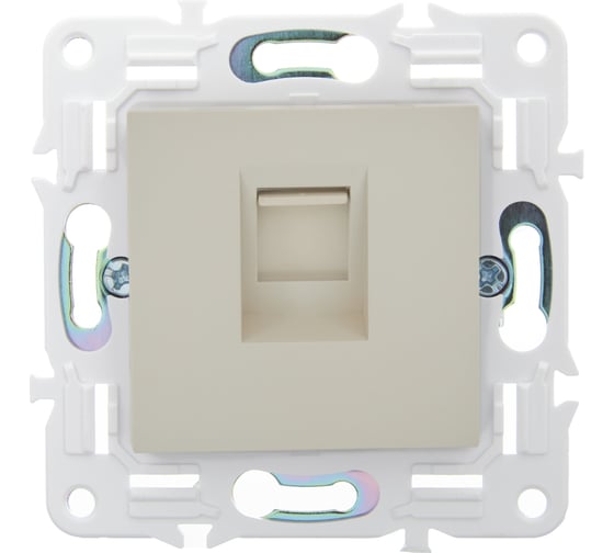 Розетка компьютерная IEK SKANDY RJ45 кат.5E SK-K01B бежевый SK-K10-1-K10