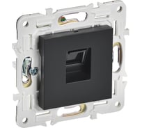 Розетка компьютерная IEK SKANDY RJ45 кат.6 SK-K02Bl черный SK-K10-2-K02