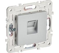 Розетка компьютерная IEK SKANDY RJ45 кат.5E SK-K01S серебряный SK-K10-1-K23