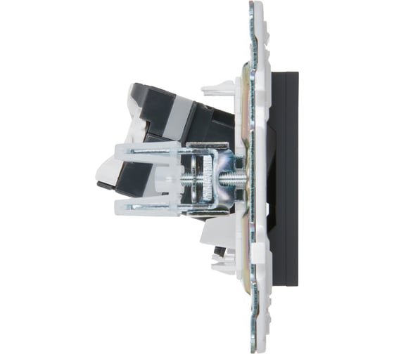 Розетка компьютерная IEK SKANDY RJ45 кат.5E SK-K01G графит SK-K10-1-K53