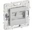 Розетка компьютерная 2-ая IEK SKANDY RJ45 кат.6 SK-K04S серебряный SK-K20-2-K23 1