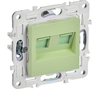 Розетка компьютерная 2-ая IEK SKANDY RJ45 кат.5E SK-K03M мятный SK-K20-1-K06