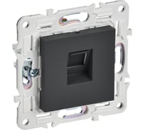 Розетка компьютерная IEK SKANDY RJ45 кат.6 SK-K02G графит SK-K10-2-K53