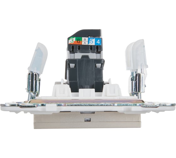 Розетка компьютерная IEK SKANDY RJ45 кат.5E SK-K01Sh шампань SK-K10-1-K37