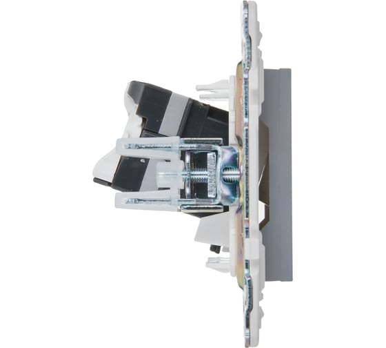 Розетка компьютерная IEK SKANDY RJ45 кат.5E SK-K01Gr серый SK-K10-1-K03