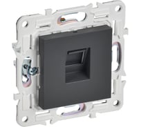 Розетка компьютерная IEK SKANDY RJ45 кат.5E SK-K01T титан SK-K10-1-K48