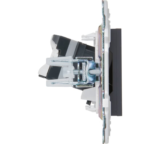 Розетка компьютерная IEK SKANDY RJ45 кат.5E SK-K01T титан SK-K10-1-K48