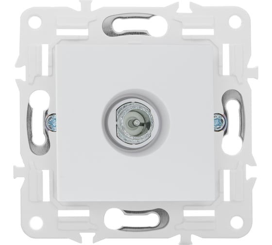 Розетка TV проходная IEK SKANDY SK-A17W арктический белый SK-A10-P-K01