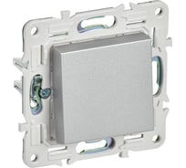 Выключатель 1-клавишный проходной IEK SKANDY SK-V02S 10А, серебро SK-V12-0-10-K23