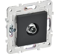 Розетка TV проходная IEK SKANDY SK-A17G графит SK-A10-P-K53