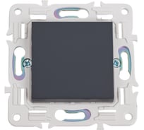 Выключатель 1-клавишный проходной IEK SKANDY SK-V02T 10А, титан SK-V12-0-10-K48