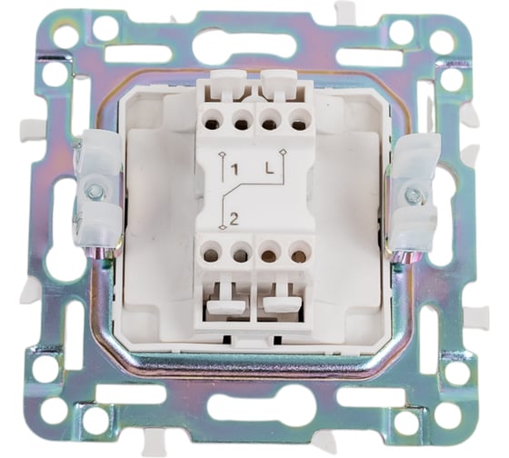 Выключатель 1-клавишный проходной IEK SKANDY SK-V02T 10А, титан SK-V12-0-10-K48