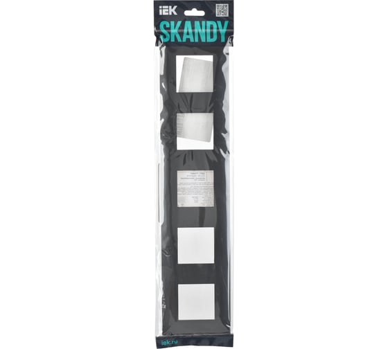 Рамка 5-местная IEK SKANDY SK-F05T титан SK-M52-K48