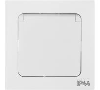 Розетка 1-местная Bylectrica СУ с земл. IP44 серия АСТРУМ, белый РС16-0532