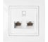 Розетка компьютерная 2-местная Bylectrica серия УЮТ, графит РК216-010 графит 1