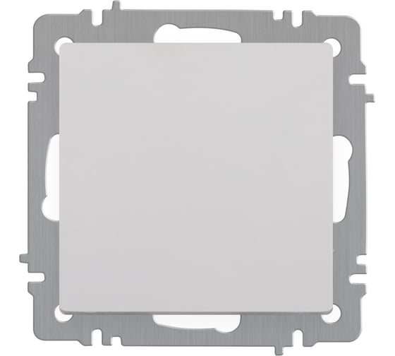 Переключатель Intro Accent 610301 10А250В, IP20, скрытой установки, AL/CU, белый Б0063450