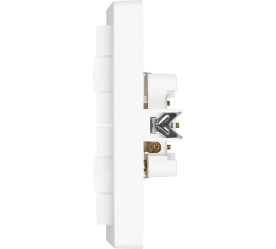 Розетка Intro 720701 Style 2PE Schuko с крышкой, шторки, 16А, 250В, IP20, скрытой установки, белый Б0060643