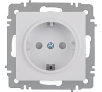 Розетка Intro Accent 620601 2PE Schuko, со шторками, 16А, 250В, IP20, скрытой установки, AL/CU, белый Б0063506